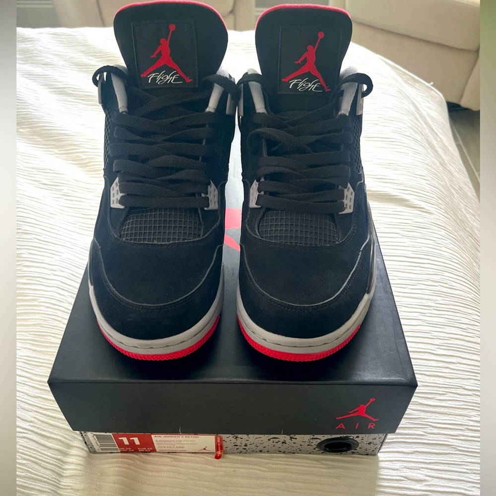 Jordan 4 Retro bred release 2012 -size 11